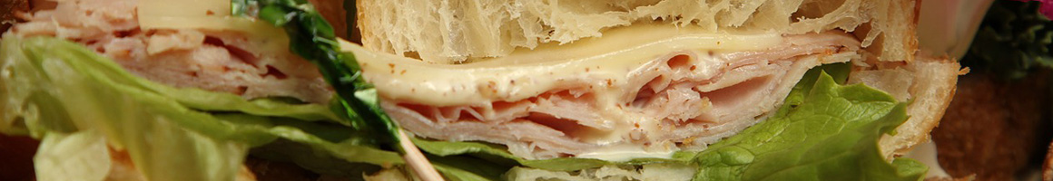 Eating Deli Sandwich at Board & Brew - Del Mar restaurant in Del Mar, CA.